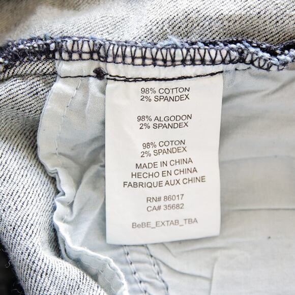 Bebe y2k Vintage Low-ries dark-wash bootcut jeans size 28 - Picture 4 of 4